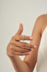 Mineli Çok Nazarlı Yüzük