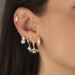 Pearl Eye Earrings